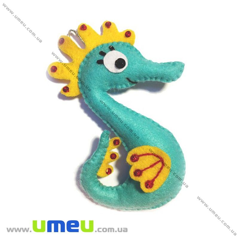 Набір з фетру для створення іграшки, Морський коник ФН-75, 12,5х7 см (FLT-034869)