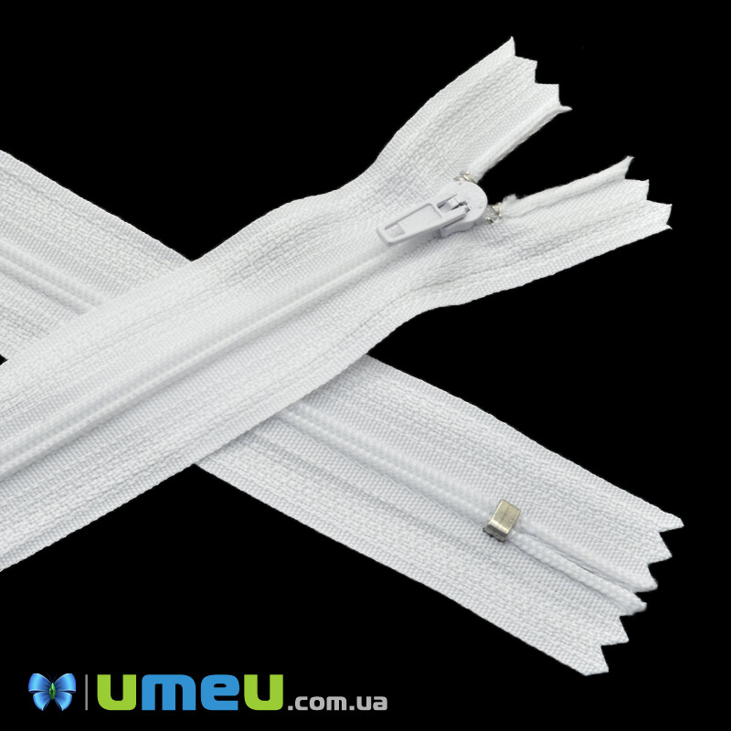 Блискавка спіральна нероз'ємна, 18 см, Тип 3, Біла (ZIP-045083)