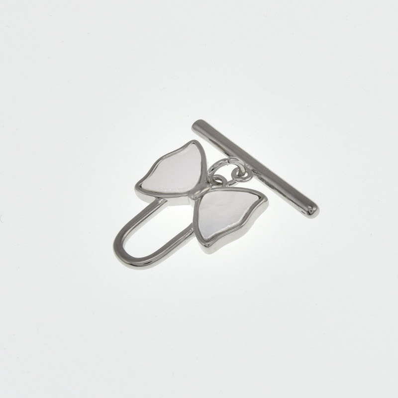 Тогл, 16х15 мм, Латунь з покриттям Родій (ZAM-058451)