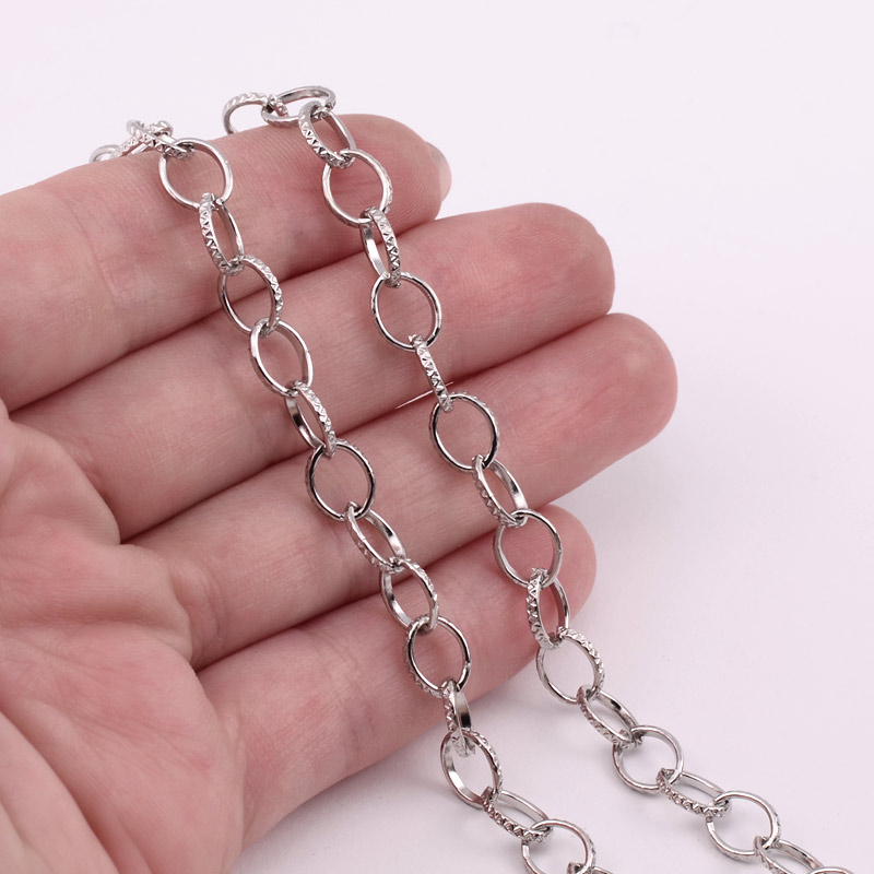 Ланцюг, Темне срібло, 8х6,5 мм (ZEP-009620)