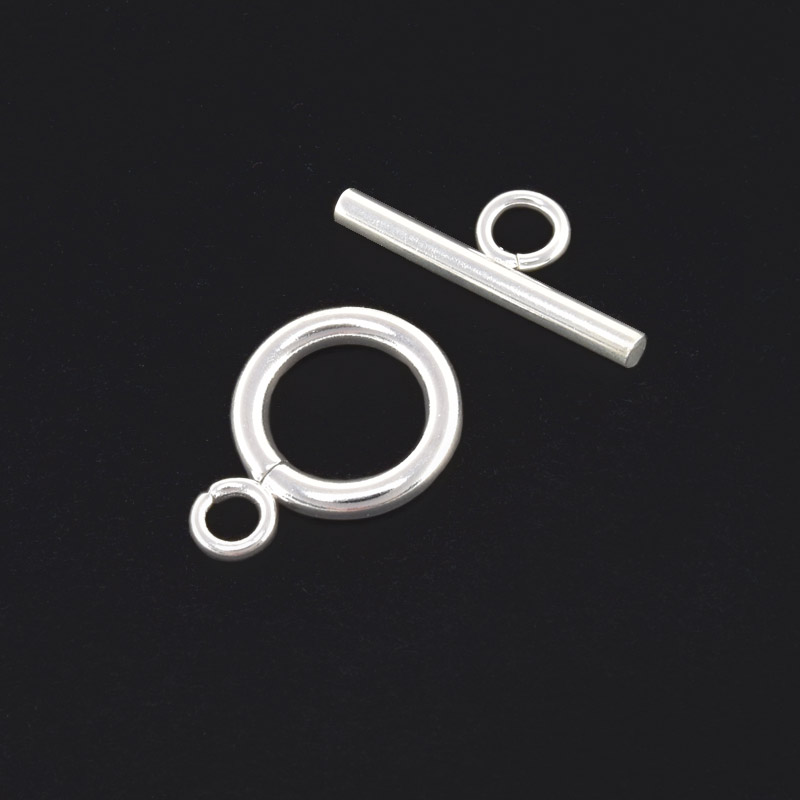 Тогл из нержавеющей стали, 18х16 мм, Светлое серебро (STL-060822)