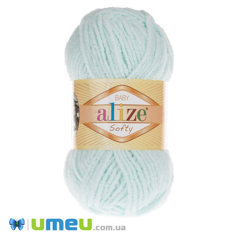 Пряжа Alize Softy 50 г, 115 м, Мятная светлая 15 (YAR-043648)