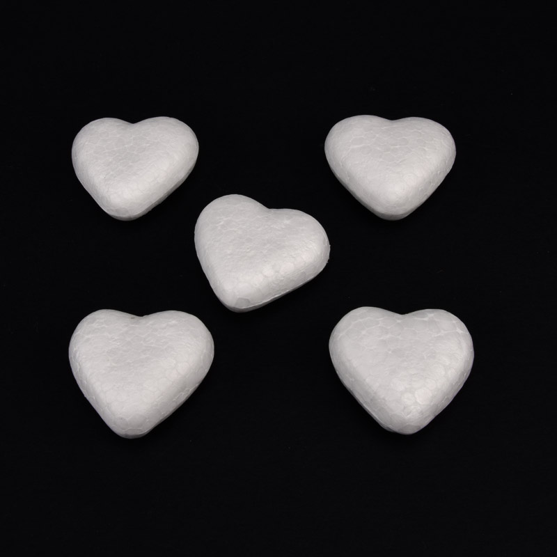 Сердце пенопластовое, 3,5 см (DEC-057127)