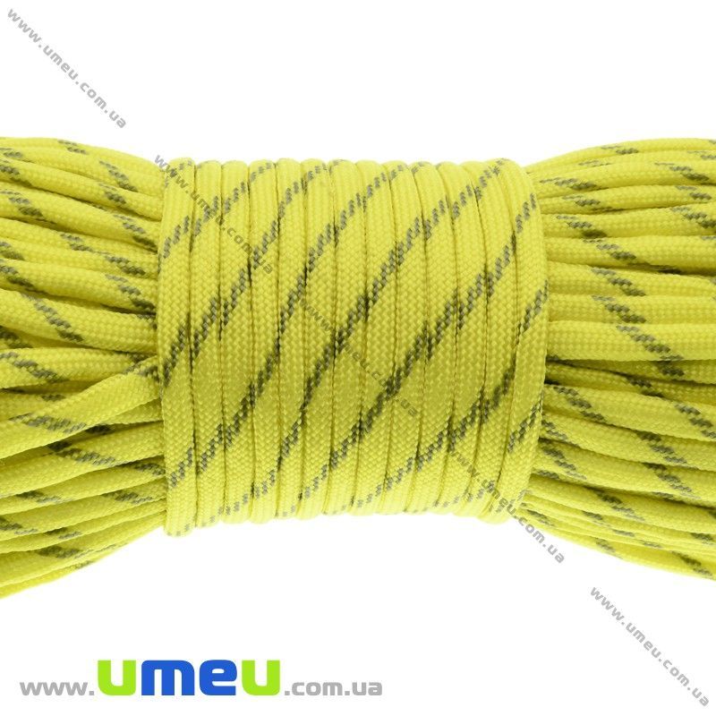 Шнур паракорд семіжільний меланж 4 мм, Жовтий (LEN-024916)