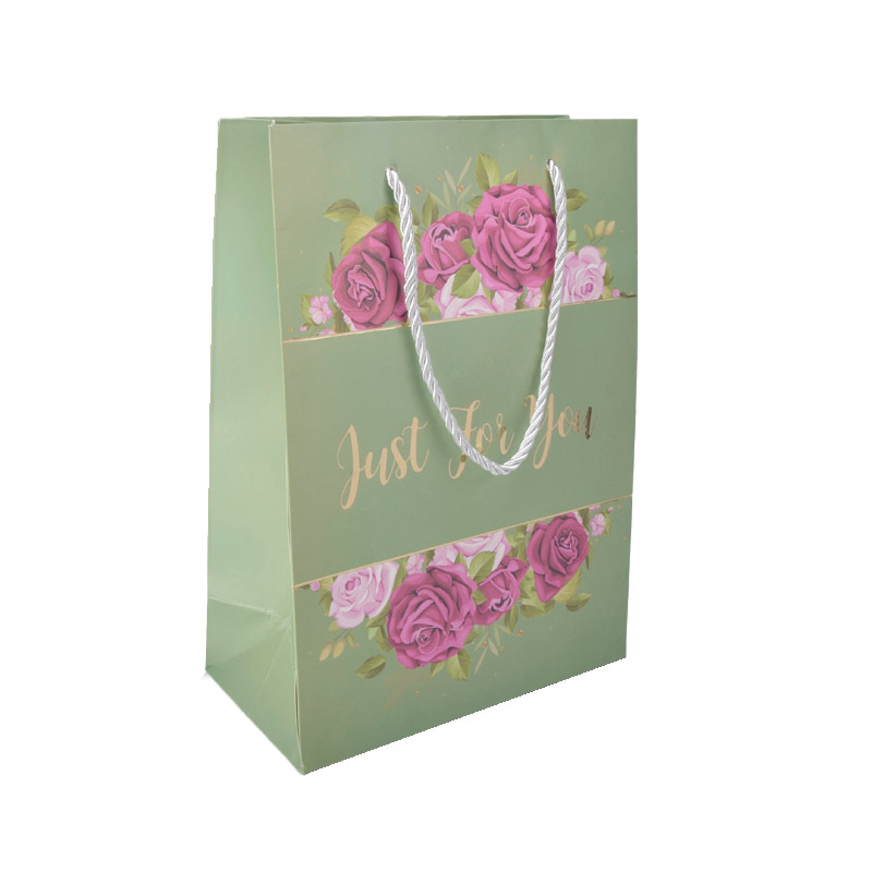 Подарунковий пакет Just For You, 24х18х9 см, Зелений (UPK-062283)