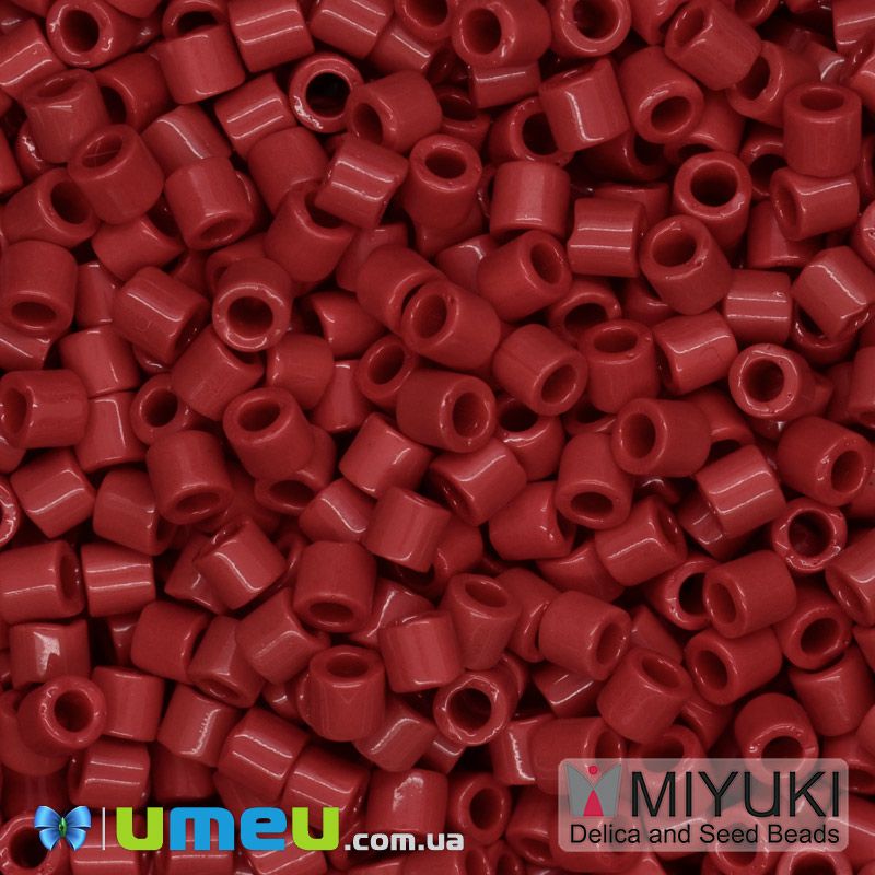 Бісер японський Miyuki Delica 8/0 DBL723, Червоний (BIS-045893)