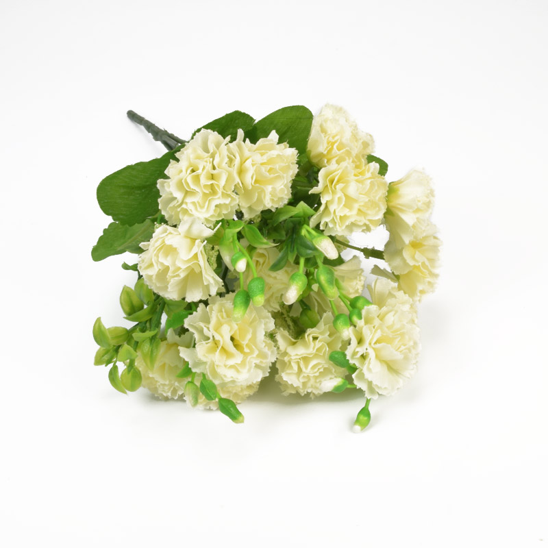 Букет гвоздики, 30 см, Кремовий (DIF-057604)