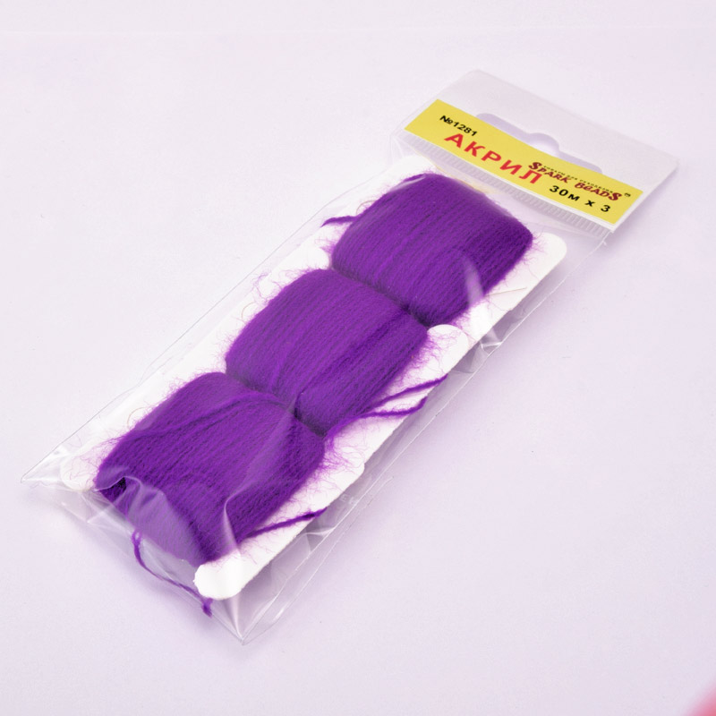 Акрилові нитки, №1281, Фіолетові (MUL-058819)