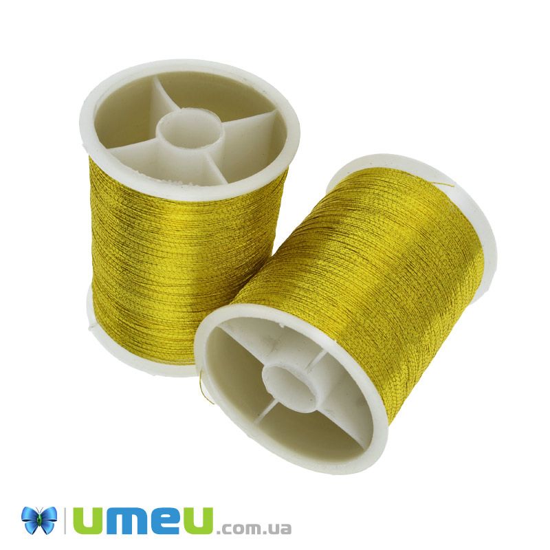 Нитка Металізована Люрекс 0,1 мм, Золотиста (MUL-048149)
