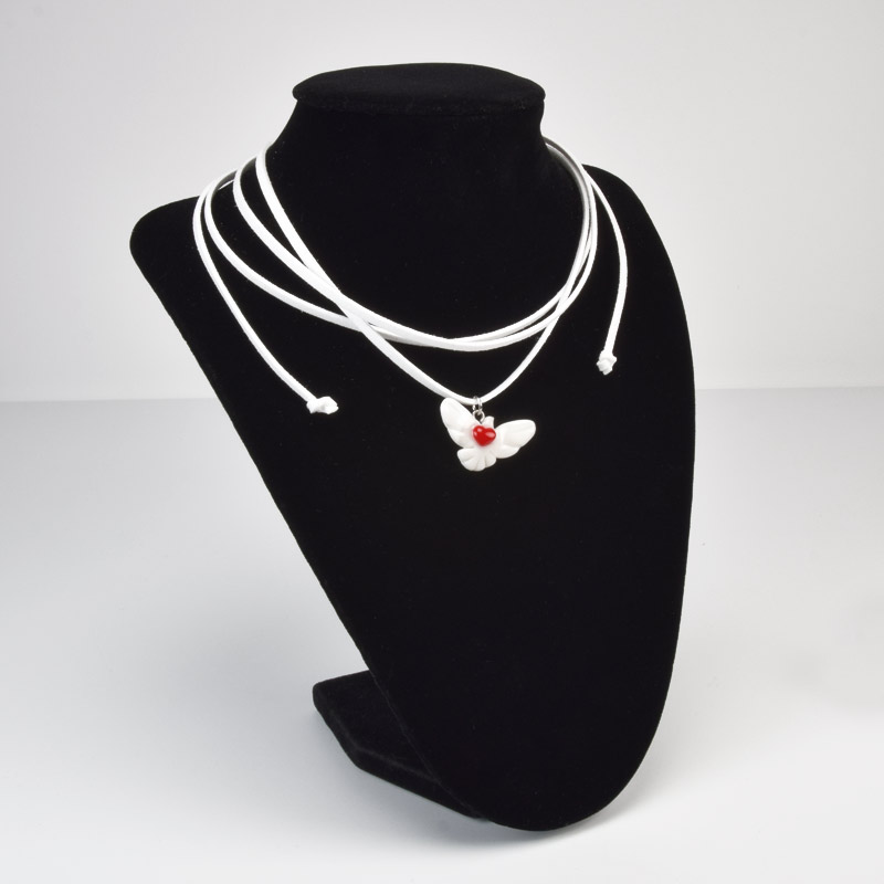 Подвеска Горлица на шнурке, 30х17 мм (BUS-059007)