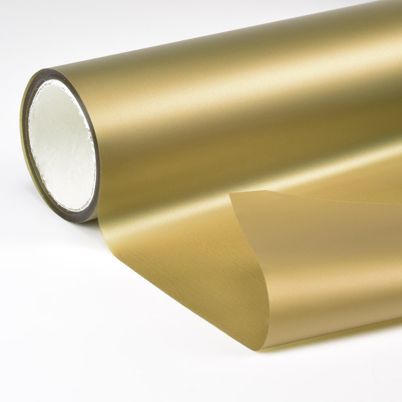 Упаковочная пленка матовая, Золотистая, 66смх8м (UPK-060253)
