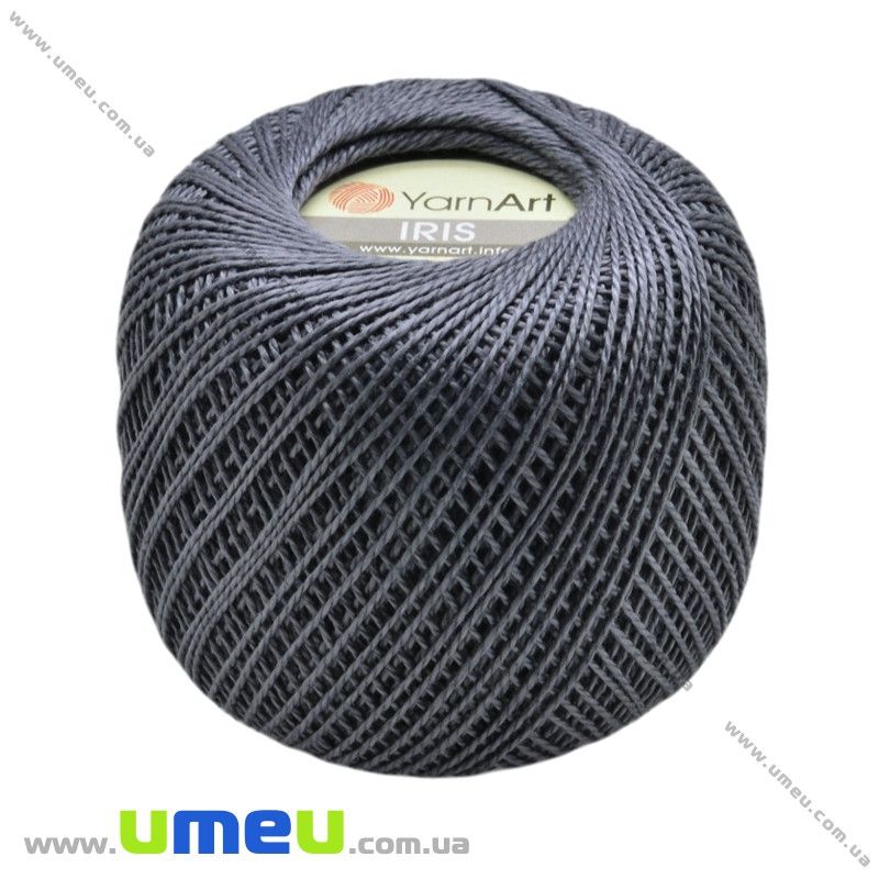 Пряжа YarnArt Iris 20 г, 138 м, Серая темная 934 (YAR-022993)