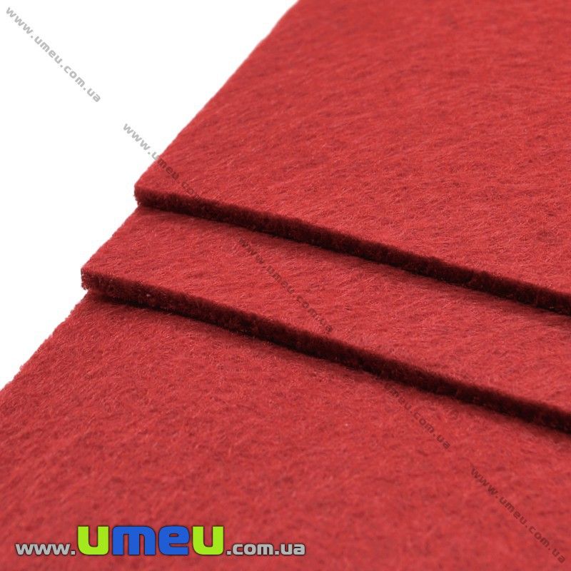 Фетр 3 мм, 20х30 см, Красный (FLT-019313)