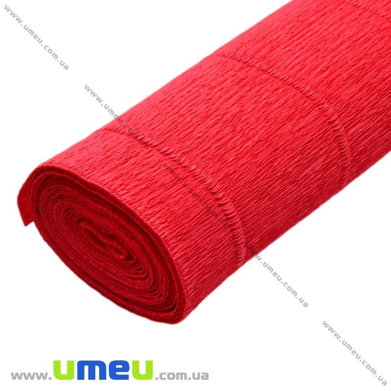 Гофрований папір Італія, Червоний 589, 180 г, 50х50 см (DIF-019096)