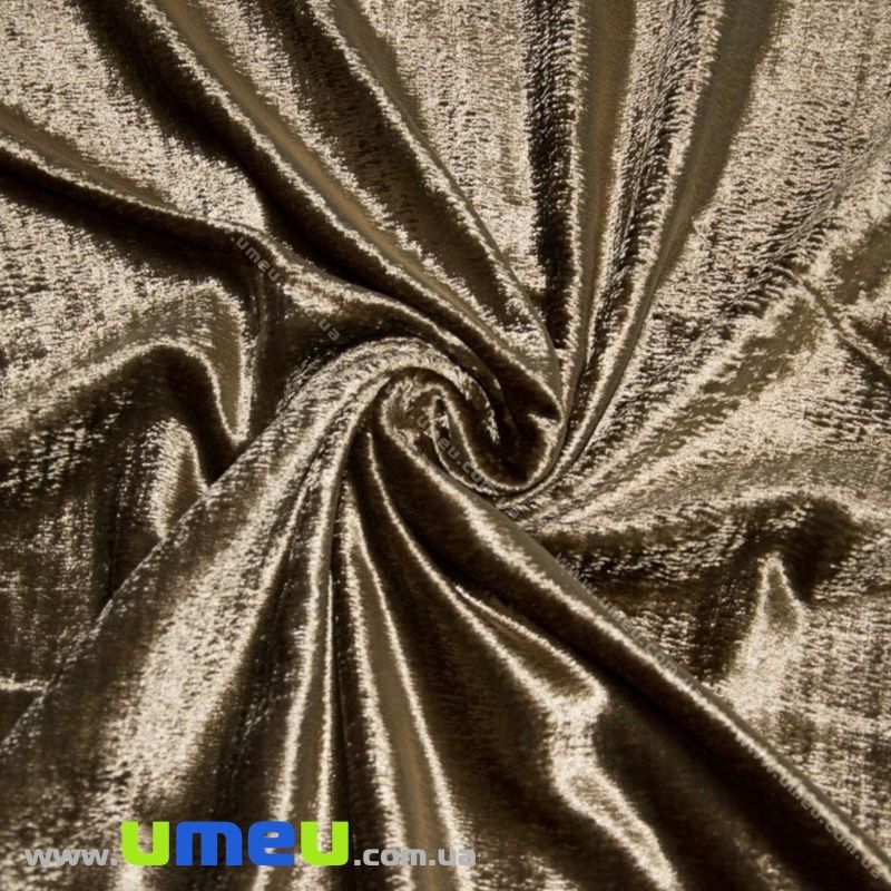 Бархат итальянский шелковый, Ширина 20 см, Бронзовый (TKN-036620)