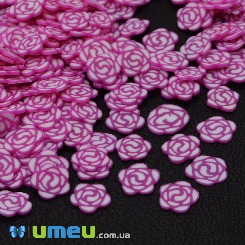 Слайсы FIMO Цветок малиновый, 6 мм (DIF-044241)