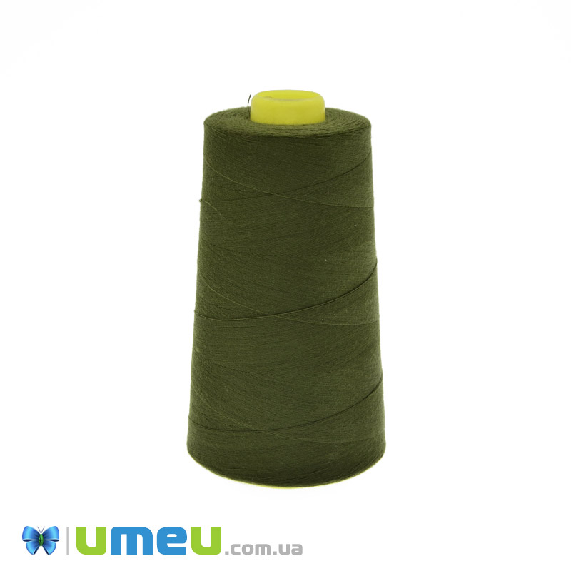 Нитка поліестерова KIWI №40/2 col.422, Хакі, 3600 м (MUL-045020)