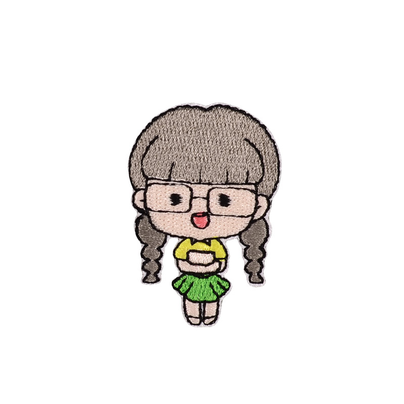 Аппликация на клеевой основе Девочка, 5х3,5 см (APL-055075)