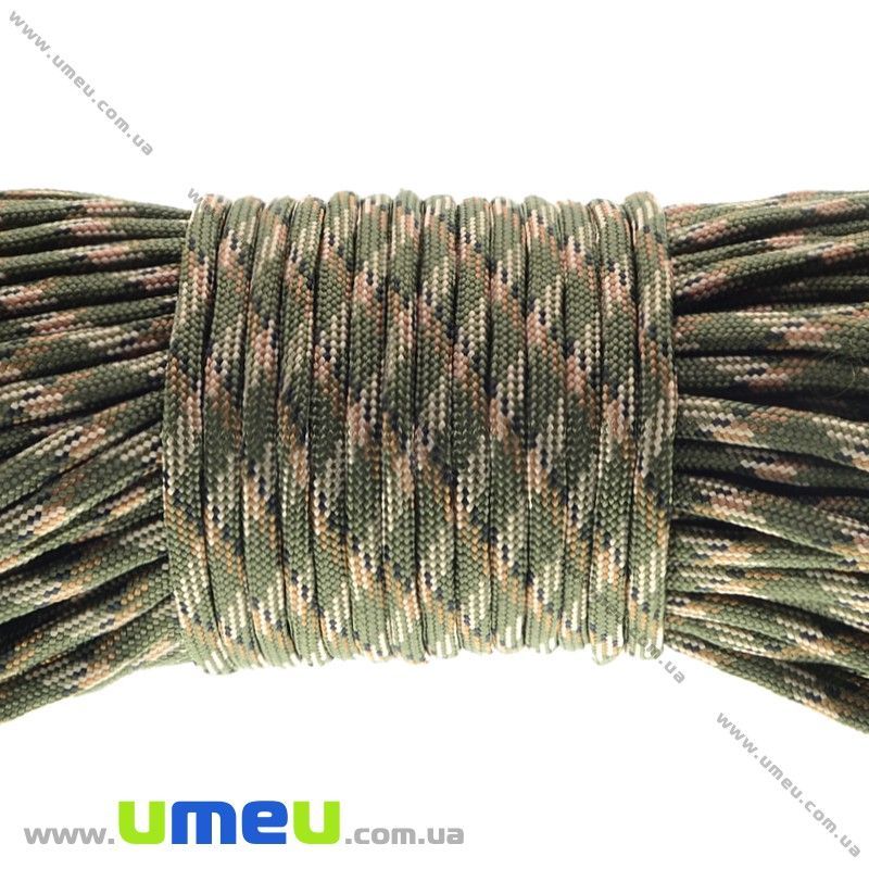 Шнур паракорд семіжільний меланж 4 мм, Хакі (LEN-016085)