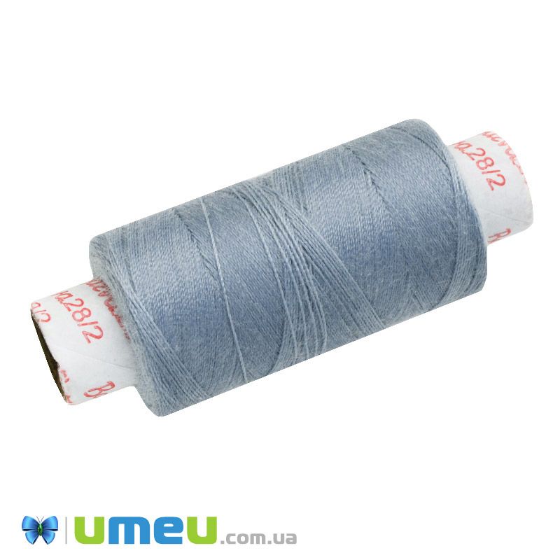 Нитка армована Барва, 28/2, №2007 Сіро-блакитна, 200 м (MUL-048705)