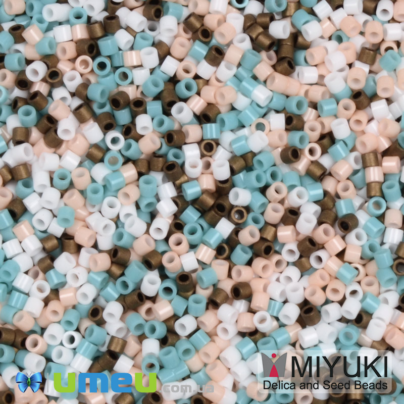 Бісер японський Miyuki Delica 15/0 DBSmix01, Різнокольоровий (BIS-049720)
