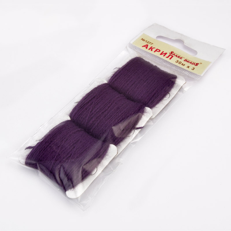 Акрилові нитки, №1277, Фіолетові (MUL-058815)