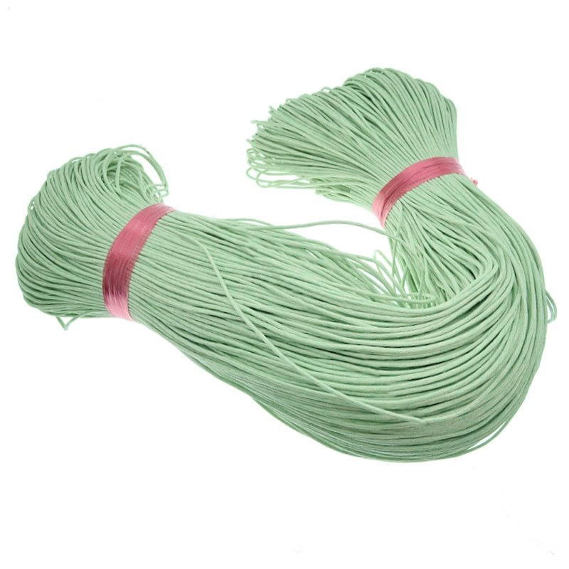 Вощений шнур (котон), 1,5 мм, М'ятний (LEN-021775)