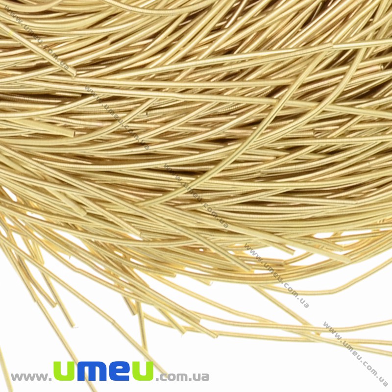 Канитель гладкая 1 мм, Золотистая светлая (KNT-027958)