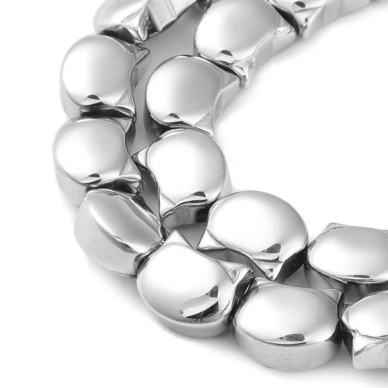 Бусины стеклянные, Котик, 10х8х5 мм, Серебристые (BUS-057506)