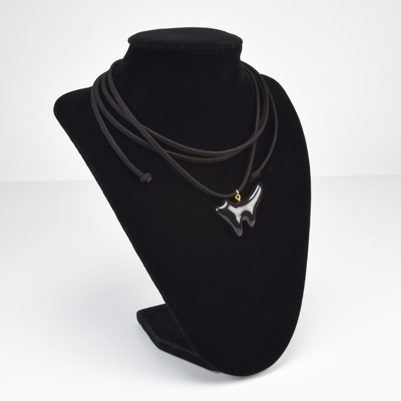 Підвіска Котик на шнурку, 40х27 мм (BUS-059017)