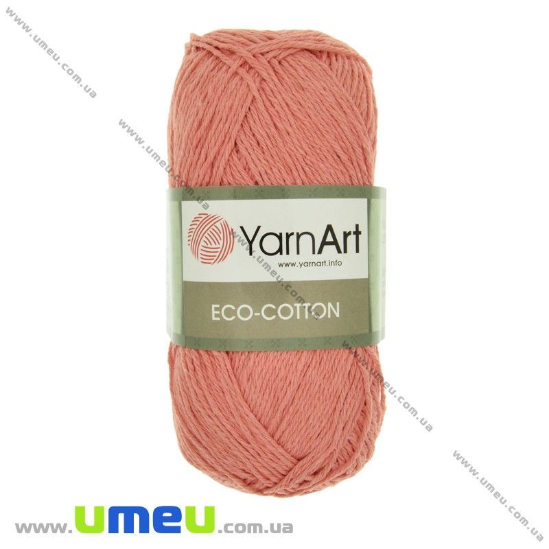 Пряжа YarnArt Eco-cotton 100 г, 220 м, Оранжевая 779 (YAR-025229)