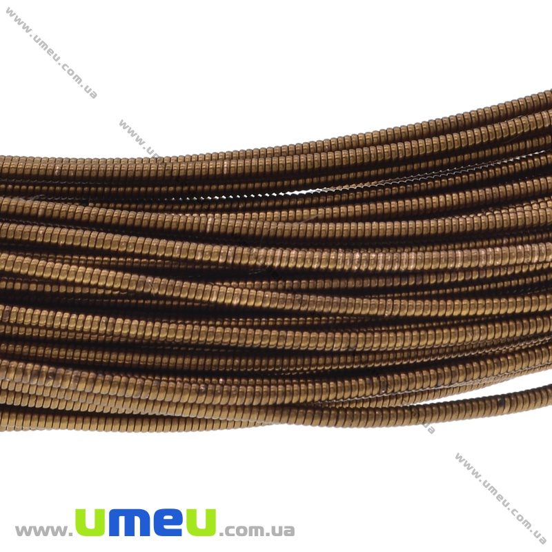 Канитель жесткая 1,25 мм, Коричневая (KNT-037247)