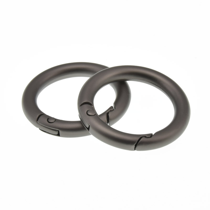 Кільце для сумки металеве, 35 мм, Сірий (BAG-058420)