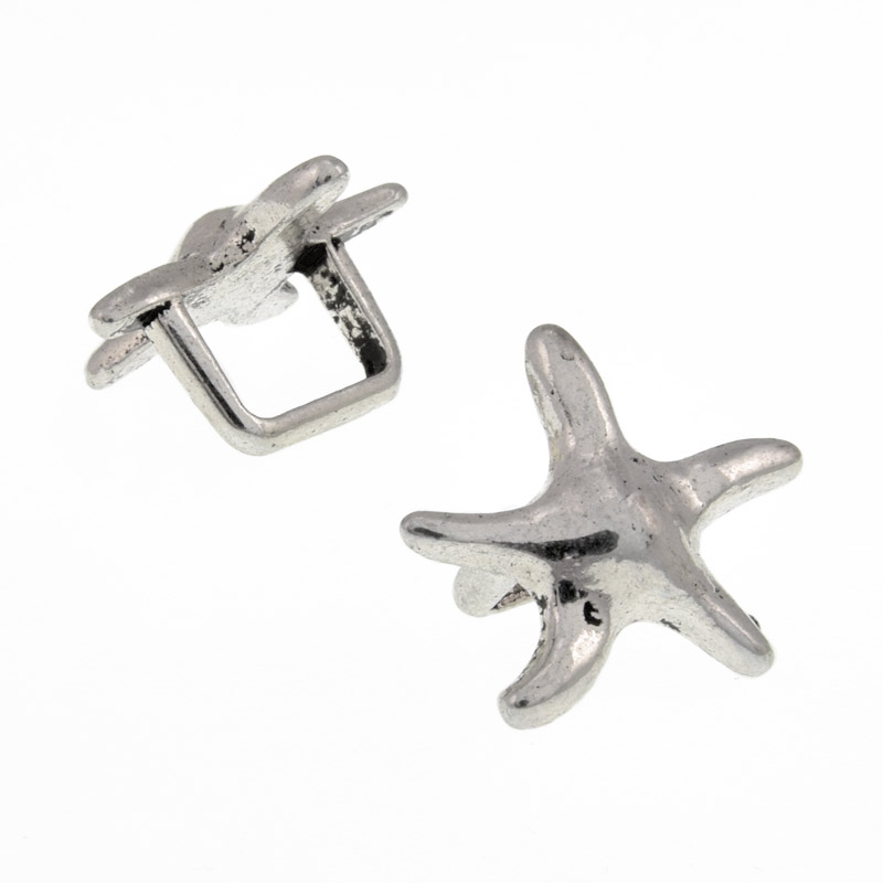 Бусины мет. Морская звезда, 20х19 мм, Античное серебро (BUS-009152)