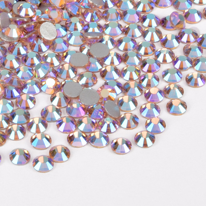 Стрази плоскі SS16 (3,8 мм), Персикові AB (STR-061350)