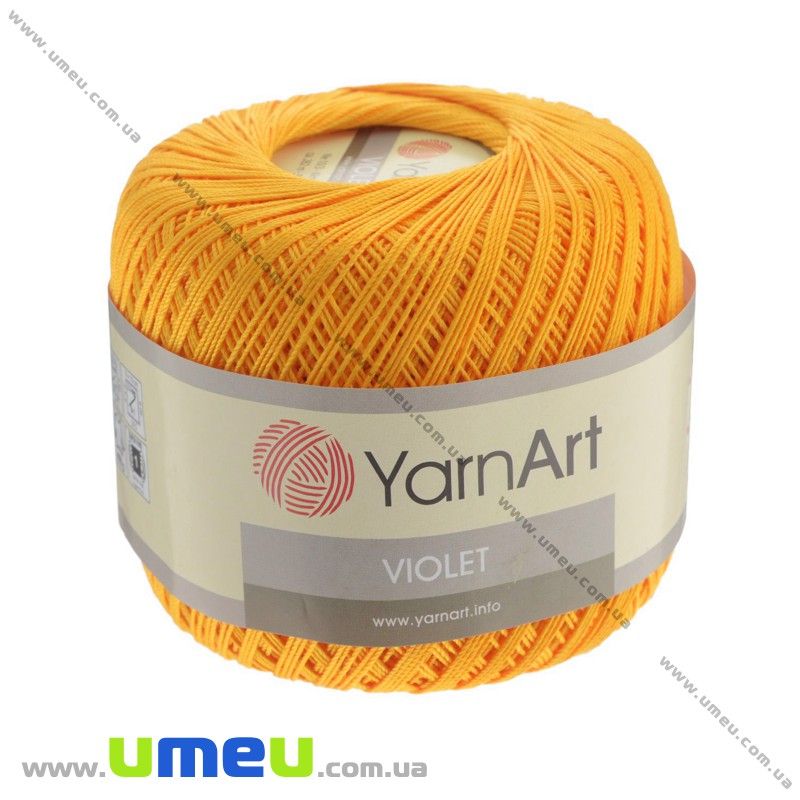 Пряжа YarnArt Violet 50 г, 282 м, Оранжевая 5307 (YAR-022957)