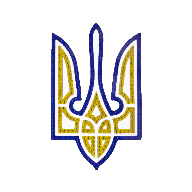 Набор алмазной живописи (наклейка) 13х8 см, Трезуб (SXM-052499)