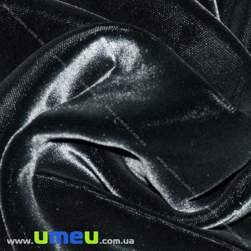 Бархат итальянский шелковый, Ширина 20 см, Черный (TKN-036627)