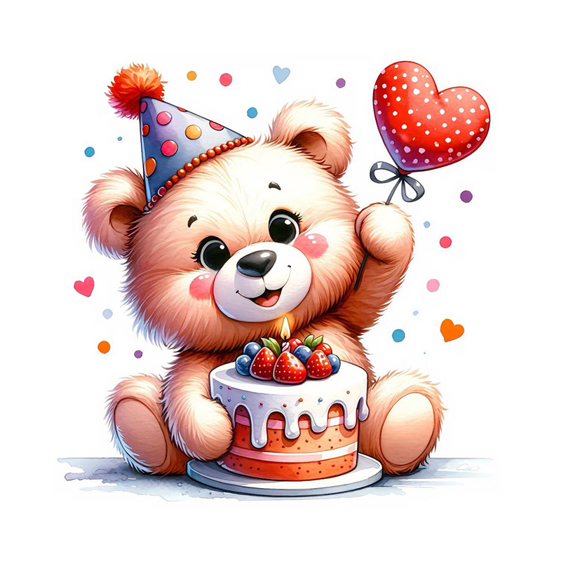 Набор алмазной живописи (наклейка) 11х10 см, Сладкий день (SXM-061138)