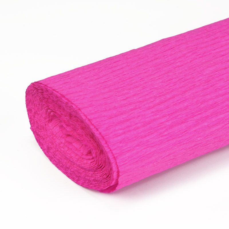 Гофрований папір розтяжність 150%, Малиновий, 0,5х2,5 м (DIF-056634)