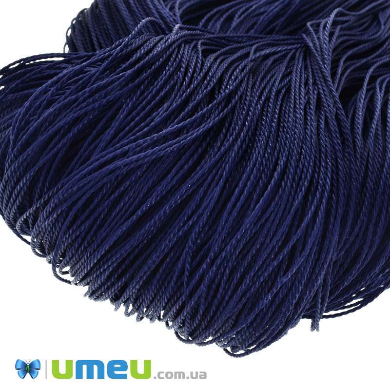 Поліестеровий шнур кручений, 1 мм, Синій(LEN-047438)