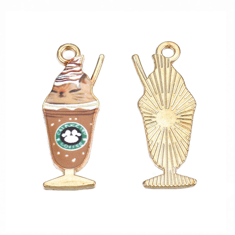 Подвеска метал. Мороженое, Стойкое покрытие, 27х10 мм, Золото (POD-053650)