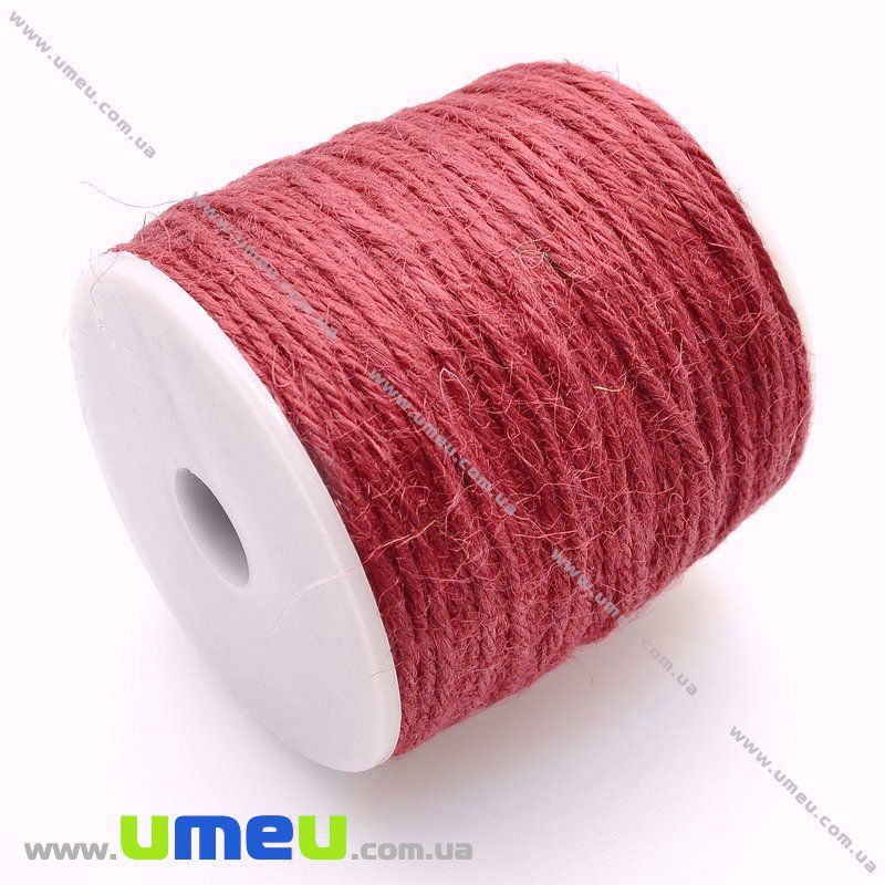 Шпагат пеньковый, Розовый, 2 мм (LEN-013482)