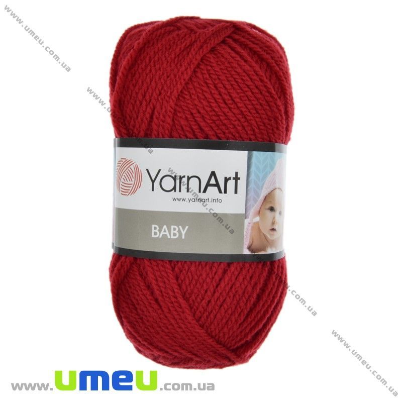 Пряжа YarnArt Baby 50 г, 150 м, Красная 576 (YAR-025266)