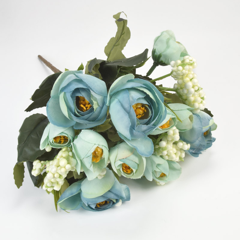 Букет камелії, 32 см, М'ятний (DIF-057601)