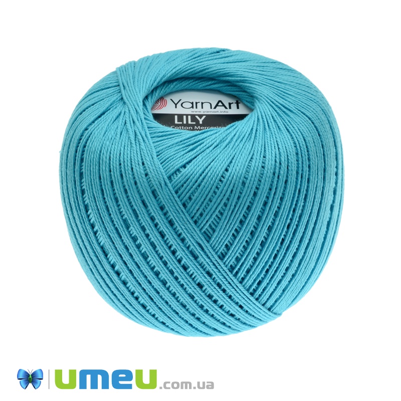 Пряжа YarnArt Lily 50 г, 225 м, Бірюзова 08 (YAR-038410)