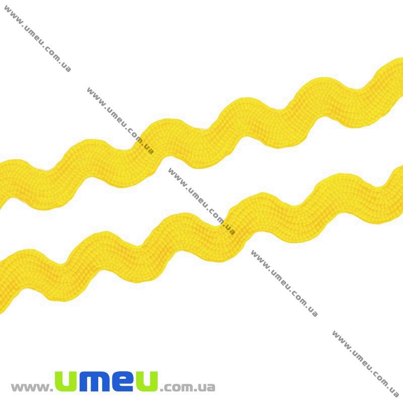 Тесьма вьюнок, 5 мм, Желтая (LEN-014505)