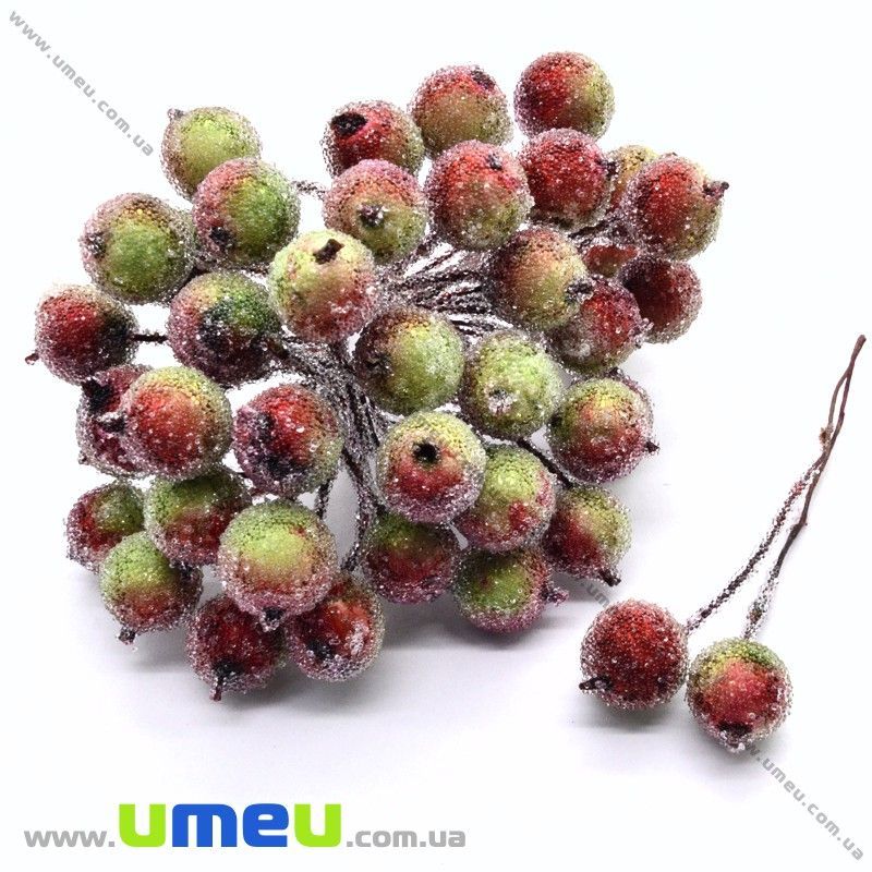 Калина в цукрі, 12 мм, Червоно-зелена (DIF-022391)