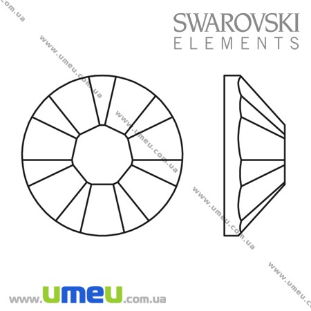 Стразы Swarovski 2028 Chalkwhite, HotFix, SS20 (4,7 мм) (STR-009826)