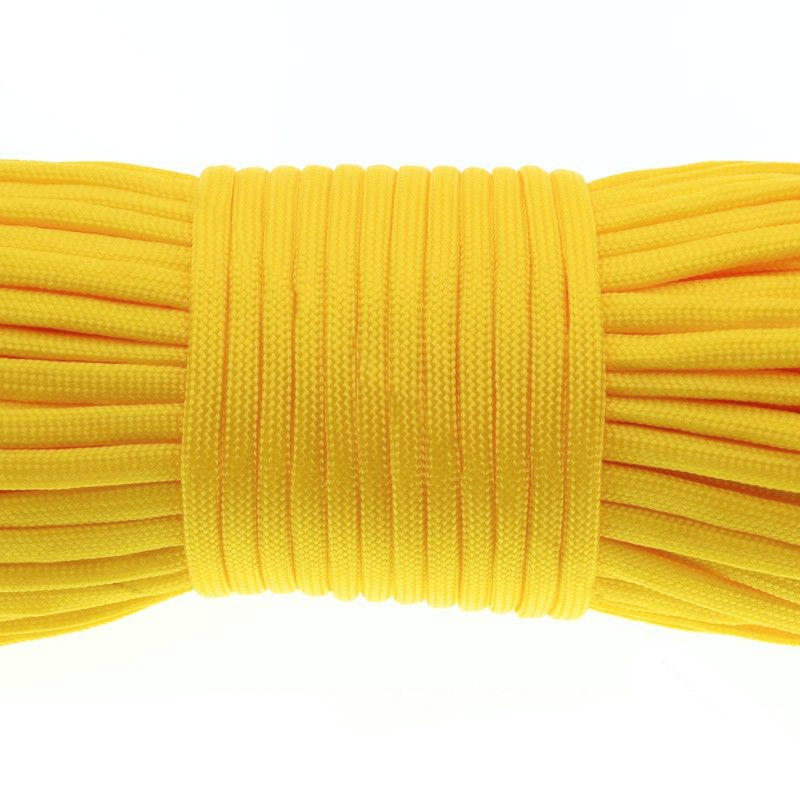 Шнур паракорд семижильный 4 мм, Желтый (LEN-011126)